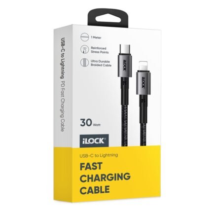 وصلة شاحن سريع قماش 30 وات اى فون Type-C